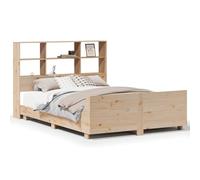 Eleganz Letto in legno di pino massiccio, 135 x 190 cm, struttura durevole e stabile, senza materasso, per camera da letto, design naturale per un sonno riposante
