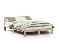 Eleganz Letto in legno massello, 120 x 200 cm, in legno di pino, resistente, senza materasso, per camera da letto, design ecologico per un sonno riposante