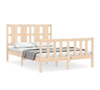 Eleganz Letto in legno massello, 140 x 200 cm, in legno di pino, stabile struttura senza materasso, durevole e naturale, per camera da letto, dormitorio o camera degli ospiti