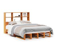 Eleganz Letto in legno massello, 150 x 200 cm, senza materasso, marrone cerato naturale, per camera da letto, durevole ed elegante, ideale per gli amanti della sostenibilità
