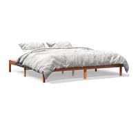 Eleganz Letto in legno massello, 180 x 200 cm, in legno di pino senza materasso, marrone cera, durevole e naturale, ideale per camera da letto, design ecologico