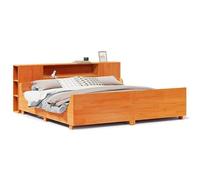 Eleganz Letto in legno massello, 180 x 200 cm, senza materasso, marrone cerato naturale, per camera da letto, durevole e stabile, soluzione perfetta per un sonno riposante