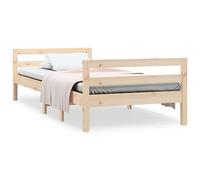 Eleganz Letto in legno massello, 90 x 200 cm, senza materasso in legno di pino, durevole e naturale, per camera da letto, ideale per piccoli spazi e attenti alla sostenibilità