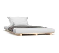 Eleganz Letto in legno massello di pino 90 x 190 cm - Letto robusto e durevole in legno di pino per camera da letto - Design naturale per un sonno riposante