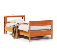 Eleganz Letto in legno massello senza materasso 100 x 200 cm legno di pino - Vivere naturale con qualità durevole per una camera da letto sana