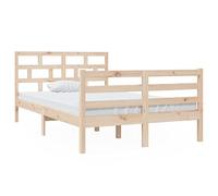 Eleganz Letto in legno massiccio, 120 x 200 cm, senza materasso, resistente struttura in legno naturale, per camera da letto, elegante e stabile per un sonno riposante