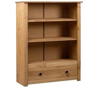 Eleganz Libreria in legno di pino massiccio, 80 x 35 x 110 cm, stabile sistema di scaffalatura per soggiorno, ufficio e altro ancora, aspetto naturale e durevole
