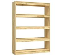Eleganz Libreria in legno di pino massiccio, divisorio 100 x 30 x 135,5 cm, naturale e durevole, ideale per soggiorno e ufficio, legno non trattato per un clima sano