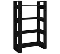 Eleganz Libreria in legno di pino massiccio, divisorio 80 x 35 x 125 cm, durevole ed ecologico, ideale per piccoli appartamenti e uffici
