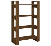 Eleganz Libreria in legno di pino massiccio, divisorio 80 x 35 x 125 cm, stabile e durevole, ideale per soggiorno o ufficio, salvaspazio ed elegante