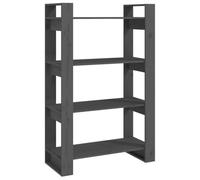 Eleganz Libreria in legno di pino massiccio, divisorio 80 x 35 x 125 cm, stabile sistema di scaffalatura per soggiorno e ufficio, design naturale per piccoli spazi