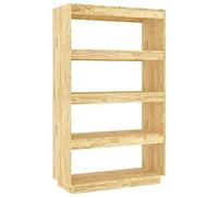 Eleganz Libreria in legno di pino massiccio | divisorio 80 x 35 x 135 cm | naturale e durevole | perfetto per soggiorno e ufficio domestico | legno non trattato per un clima sano