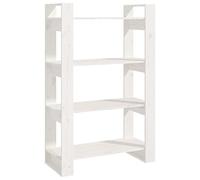 Eleganz Libreria in legno massello | divisorio 80 x 35 x 125 cm | stabile sistema di scaffalatura per soggiorno e ufficio | design naturale per più spazio