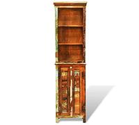 Eleganz Libreria in legno massello riciclato - sistema di scaffalatura vintage per soggiorno e ufficio - sostenibile e durevole - salvaspazio ed elegante