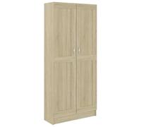 Eleganz Libreria in rovere Sonoma, materiale in legno e MDF, sistema di scaffalatura per soggiorno e ufficio, scaffale stabile con elevata portata, salvaspazio ed elegante, 82,5 x 30,5 x 185,5 cm