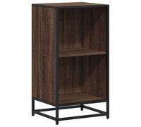 Eleganz Libreria marrone effetto quercia 40 x 35 x 76 cm, materiale in legno e metallo, moderno sistema di scaffalatura per soggiorno, ufficio o cameretta dei bambini, soluzione stabile per libri e