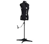Eleganz Manichino sartoriale regolabile femmina nero taglia S 33-40 - portaoggetti in poliestere & ABS per una vestibilità perfetta, durevole e stabile