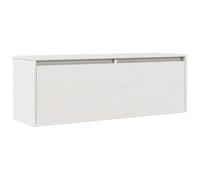 Eleganz Mensola da parete in legno di pino massiccio, 100 x 30 x 35 cm, elegante armadio da parete per cucina, bagno o soggiorno, robusto e durevole