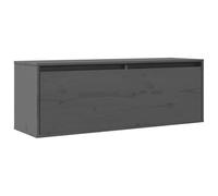 Eleganz Mensola da parete in legno di pino massiccio 100 x 30 x 35 cm - Grigio, durevole ed ecologico - Perfetto per piccoli spazi e arredi moderni
