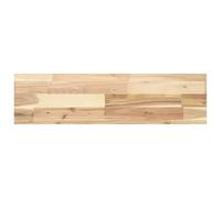 Eleganz Mensola da parete in legno massiccio di acacia (non trattato) - 80 x 20 x 4 cm - naturale e durevole per soggiorno, cucina o ufficio - perfetta per piccoli spazi