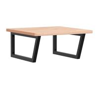 Eleganz Mensola per lavabo in acciaio e legno massello di faggio, set di mobili da bagno per montaggio a parete, elegante e resistente, salvaspazio e organizzato