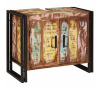 Eleganz Mobile sottolavabo in legno massiccio upgecyceltem - Set di mobili da bagno, ecologico e durevole, salvaspazio per piccoli bagni