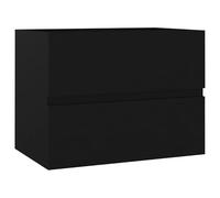 Eleganz Mobile sottolavabo nero, 60 x 38,5 x 45 cm, in legno - Set di mobili da bagno con elevata stabilità e design elegante per bagni moderni