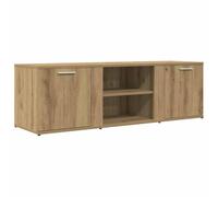 Eleganz Mobile TV in rovere Artisan, 120 x 34 x 37 cm, in legno - Supporto moderno per altoparlante per soggiorno, durevole e salvaspazio