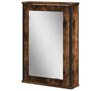 Eleganz Mobiletto da bagno con specchio di incenso, 42 x 12 x 60 cm, set di mobili da bagno in legno | salvaspazio ed elegante | ideale per piccoli bagni | conservazione moderna