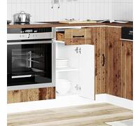 Eleganz Mobiletto da cucina Lucca effetto legno anticato in legno - elegante e durevole per cucine moderne