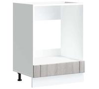 Eleganz Mobiletto da cucina Lucca grigio | Armadio da cucina in legno Sonoma | Salvaspazio ed elegante per cucine moderne | Qualità durevole