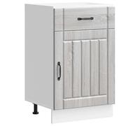 Eleganz Mobiletto da cucina Lucca grigio in legno - Spazio moderno per piccole cucine, durevole e salvaspazio