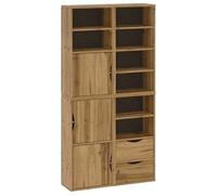 Eleganz ODDA - Mobiletti da salotto, 4 pezzi, in legno massello di pino 40 x 24 x 79 cm, set di mobili da soggiorno per piccoli spazi, durevole ed elegante