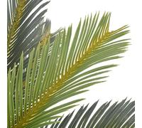 Eleganz Palma artificiale Cycas, 90 cm, in vaso, pianta artificiale in plastica e legno, per soggiorno, ufficio e giardino, facile da pulire e realistica