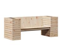 Eleganz Panca da giardino con vasi in legno di pino massiccio, durevole e naturale, per terrazza e giardino, perfetta per gli amanti della natura