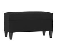 Eleganz Panca nera 70 x 35 x 41 cm ecopelle - Sgabello moderno per soggiorno, corridoio o camera da letto - Compensato durevole & ecopelle facile da pulire - Ideale per piccoli spazi
