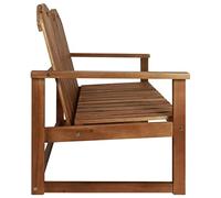 Eleganz Panchina da giardino 110 cm in legno di acacia trattato con olio - Mobili da giardino durevole per terrazza e giardino - Robusto e facile da pulire