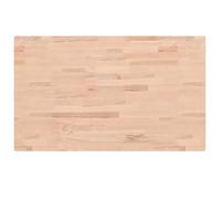 Eleganz Piano in legno di faggio massiccio 100 x 60 x 4 cm, rettangolare, naturale e durevole, per cucina, soggiorno o ufficio, non trattato