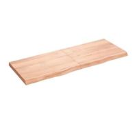 Eleganz Piano in legno di quercia massiccio, 160 x 60 cm, naturale e durevole per un bagno elegante, trattato con smalto per una cura ottimale