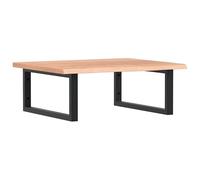 Eleganz Piano lavabo con supporto in acciaio e legno di quercia massiccio, set di mobili da bagno per lavabo, durevole ed elegante, finitura naturale per un aspetto caldo