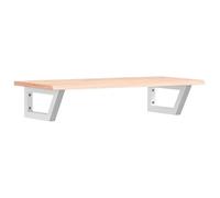 Eleganz Piano lavabo con supporto, in acciaio e legno massello di quercia, moderno set di mobili da bagno per lavabo, durevole ed elegante