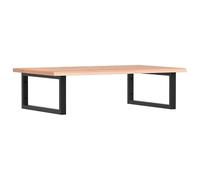 Eleganz Piano lavabo con supporto in acciaio e legno massello di quercia - Set di mobili da bagno per lavabo, durevole e naturale