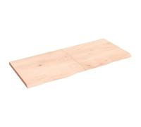 Eleganz Piano per lavabo, 140 x 60 cm, in legno di rovere massiccio, non trattato, durevole e naturale, per bagno e WC degli ospiti
