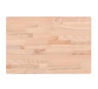 Eleganz Piano per lavabo, 60 x 40 x 2,5 cm, in legno di faggio massiccio, naturale e durevole, per bagno e lavanderia, non trattato ed ecologico