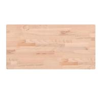 Eleganz Piano per lavabo, 80 x 40 x 2,5 cm, in legno di faggio massiccio, naturale e durevole, per bagno e lavanderia, non trattato ed ecologico