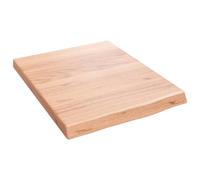 Eleganz Piano per lavabo in rovere massiccio, 40 x 50 x (2-4 cm), trattato con laccatura, durevole e facile da pulire, per bagno e lavanderia