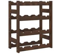 Eleganz Portabottiglie in legno di pino massiccio per 16 bottiglie - Elegante portabottiglie dal design rustico - Perfetto per cucina, cantina o soggiorno - Robusto e durevole