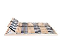 Eleganz Rete a doghe 140 x 200 cm, con 42 doghe e 7 zone, tappetino ortopedico per un sonno riposante, stabile e durevole per letti e accessori