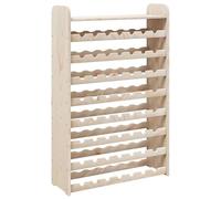 Eleganz Scaffale per vino in legno di pino massiccio - 72,5 x 25 x 111,5 cm - Scaffale naturale e stabile per gli amanti del vino - Legno non trattato per un aspetto rustico