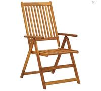 Eleganz Sedie da giardino pieghevoli, 6 pezzi, con cuscini in legno massello di acacia, durevoli e pratiche, per terrazze, balconi o giardini, ideali per famiglie e feste all'aperto